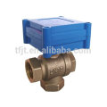 CWX-20P mini électrique vanne à bille motorisée DN8 DN15 DN20 DN25 DN32 3 / 6VDC DC12V DC24V pour système de chauffage d&#39;irrigation de l&#39;eau